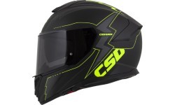 Motocikla ķivere Cassida Integral GT 2.1 Flash matēti melna / fluorescējoši dzeltena / tumši pelēka