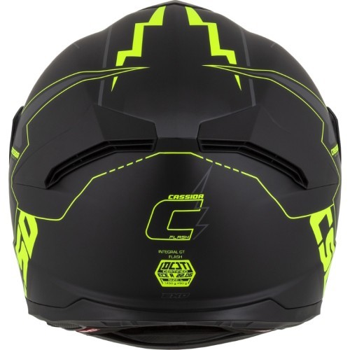Мотошлем Cassida Integral GT 2.1 Flash матовый черный / флуоресцентный желтый / темно-серый