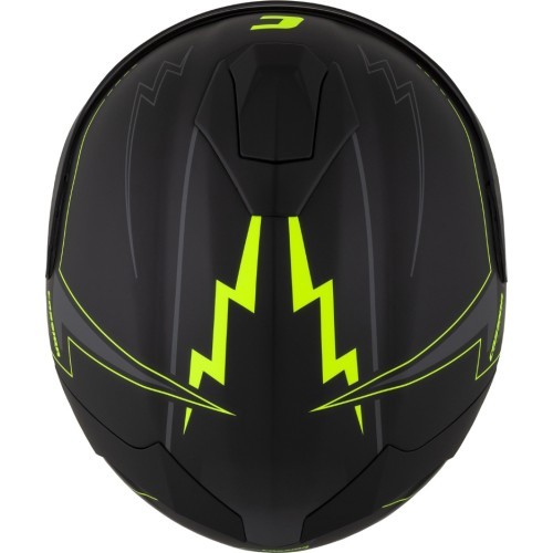 Motocikla ķivere Cassida Integral GT 2.1 Flash matēti melna / fluorescējoši dzeltena / tumši pelēka