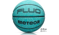 Basketbola bumba Meteor Fluo, 7. izmērs - Piparmētru