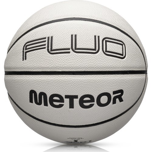 Basketbola bumba Meteor Fluo, 7. izmērs - Balts || Neona zils