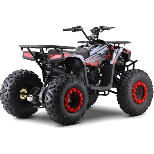 Kvadricikls ar benzīna dzinēju 200CC Monster, sarkans