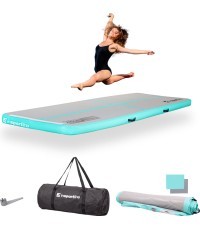 Надувной коврик для упражнений inSPORTline Airstunt 300 x 100 x 10 см белый