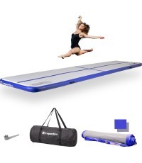 Надувной гимнастический мат inSPORTline Airstunt 500 x 100 x 10 см, белый