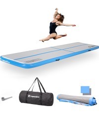 Надувной коврик для упражнений inSPORTline Airstunt 400 x 100 x 10 см белый