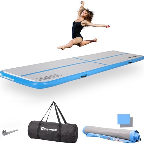 Inflatable Exercise Mat inSPORTline Airstunt 400 x 100 x 10 cm White