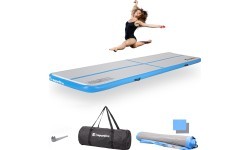 Inflatable Exercise Mat inSPORTline Airstunt 400 x 100 x 10 cm White