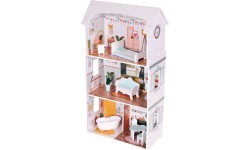 Alice doll house 3 floors 4 rooms set of 9 furniture ECOTOYS