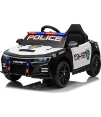 Policijas 911 aģentūras transportlīdzeklis melns