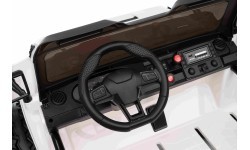 Elektromobilis Extreme Sport 4x4, balts