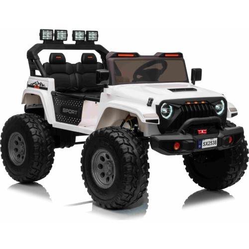 Elektromobilis Extreme Sport 4x4, balts