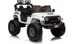 Elektromobilis Extreme Sport 4x4, balts