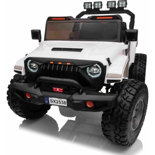 Elektromobilis Extreme Sport 4x4, balts