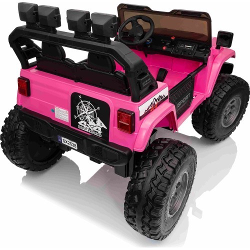 Bērnu elektromobilis Extreme Sport 4x4, rozā