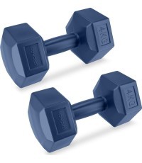 Set of hexagonal dumbbells 2x4 kg Spokey MONSTER