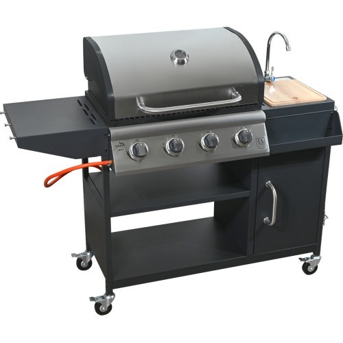 IBIZA gas grill with sink