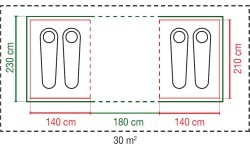 Coleman Tent 'Spruce Falls BlackOut' plus
