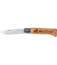 Нож Opinel 8 Inox Oak Animal, олень