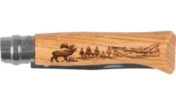Нож Opinel 8 Inox Oak Animal, олень