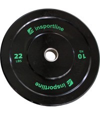 Rubber Weight Plate inSPORTline Bumper Plate Lite 10 kg 50 mm