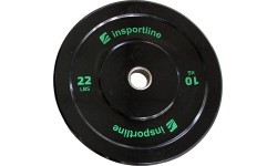 Gumijas svara disks inSPORTline Bumper Plate Lite 10 kg 50 mm