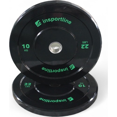 Обрезиненный диск inSPORTline Bumper Plate Lite 10 кг 50 мм