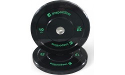 Rubber Weight Plate inSPORTline Bumper Plate Lite 10 kg 50 mm