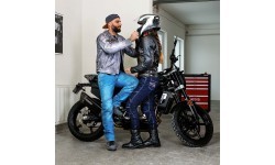 Vīriešu kevlara moto džinsi W-TEC Shiquet - Blue