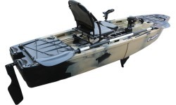 Salokāma kajaks ar pedāļu piedziņu inSPORTline Rhoner Desert Camo
