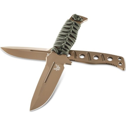 Nazis Benchmade 375FE-1 Fixed Adamas Flat Earth