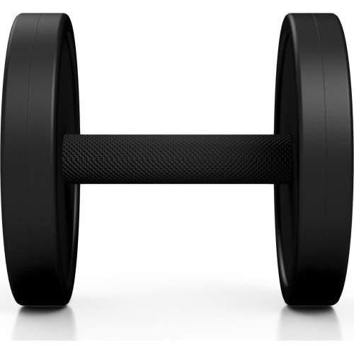 Rubber-coated dumbbell Marbo - 7,5 kg, black
