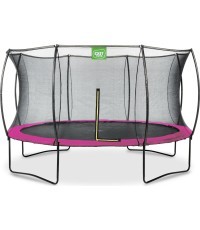 Круглый батут Exit Silhouette 366 см - розовый