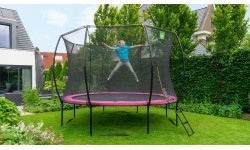 EXIT Silhouette trampoline ø366cm - pink Outdoor Round Coil spring Above ground trampoline