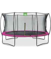 EXIT Silhouette trampoline ø427cm - pink Outdoor Round Coil spring Above ground trampoline