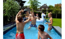 EXIT Stone pool 540x250x100cm with filter pump - grey