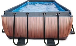 Baseins EXIT Wood 540 x 250 x 100 cm ar kāpnēm un sūkni ar filtru