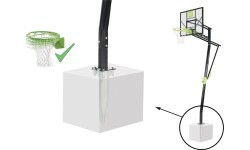 EXIT Galaxy Inground Basket (with Dunkring) In-ground Rectangular Polycarbonate (PC)
