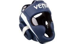 Боксёрский шлем Venum Elite - White/Navy Blue
