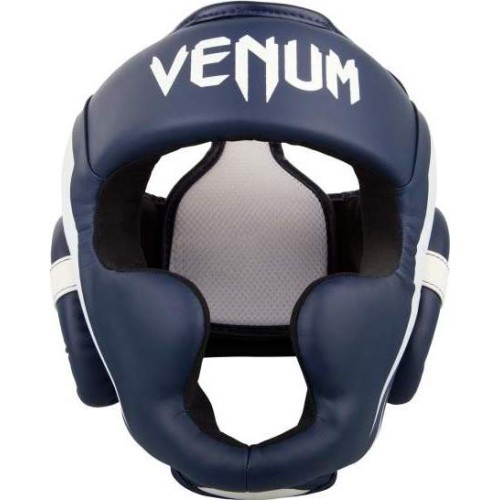 Boksa ķivere Venum Elite - White/Navy Blue