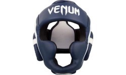 Boksa ķivere Venum Elite - White/Navy Blue