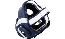 Боксёрский шлем Venum Elite - White/Navy Blue
