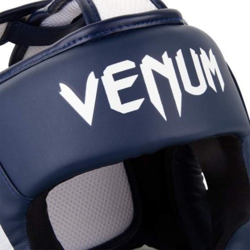 Headgear Venum Elite - White/Navy Blue