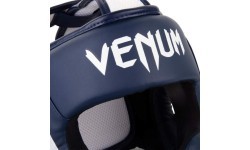 Боксёрский шлем Venum Elite - White/Navy Blue