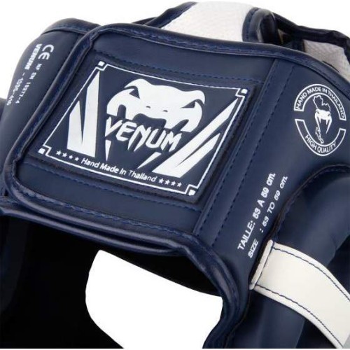 Боксёрский шлем Venum Elite - White/Navy Blue