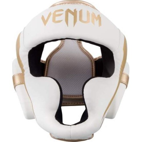 Headgear Venum Elite - White/Gold