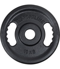 Чугунный олимпийский диск inSPORTline Castblack OL, 10 кг