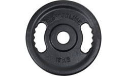 Cast Iron Olympic Weight Plate inSPORTline Castblack OL 15 kg 50 mm