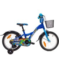 4KIDS Rebel 16" bike, size 10" (25.5 cm), aluminium, blue
