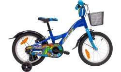 Velosipēds 4KIDS Rebel 16", izmērs 10" (25,5 cm), alumīnijs, zils