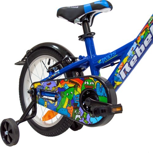 Velosipēds 4KIDS Rebel 16", izmērs 10" (25,5 cm), alumīnijs, zils